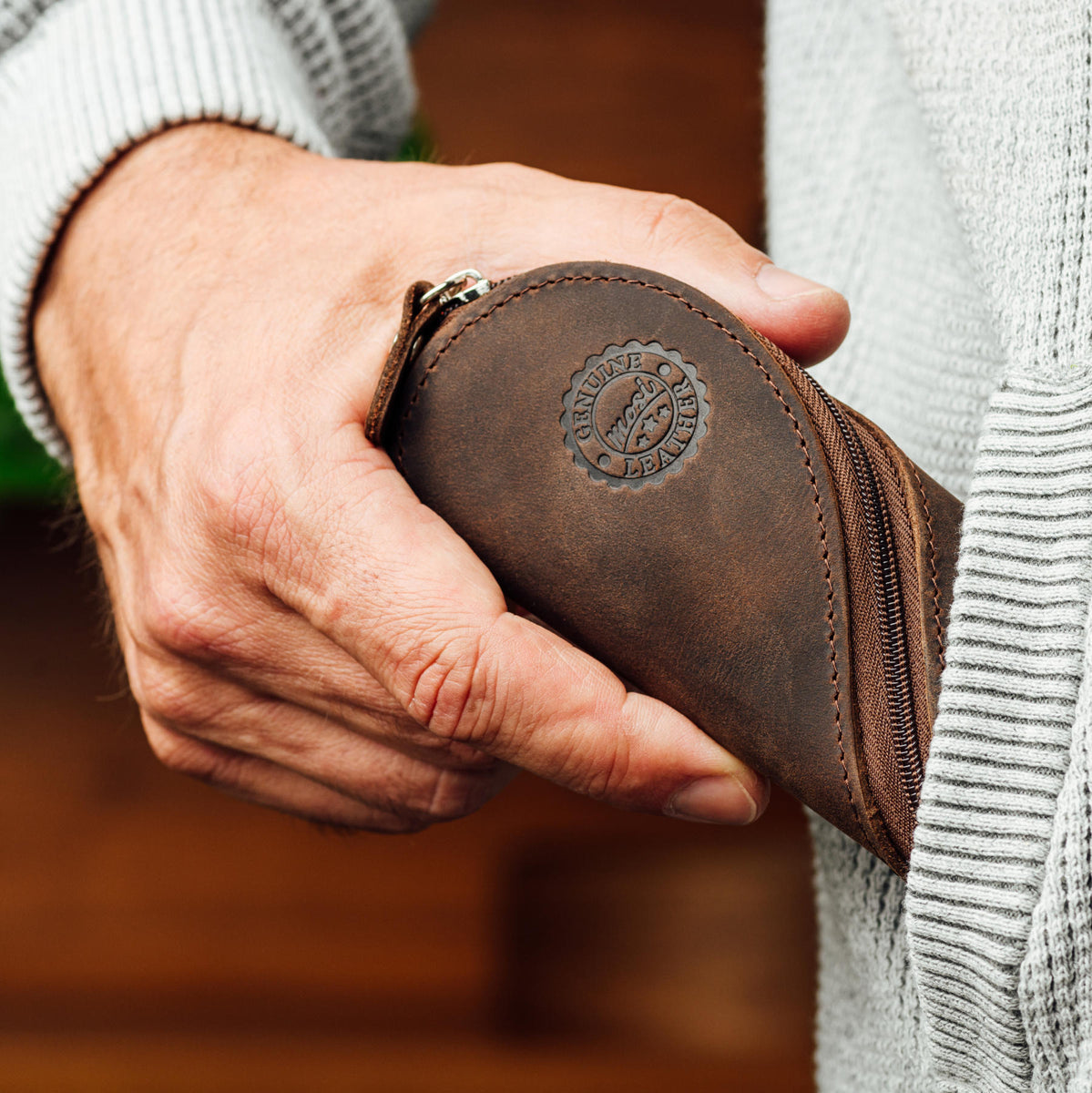 Eton | Leather Glasses Case - Brown– mosi
