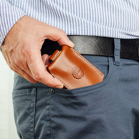 Leather Key Ring Pouch - Nelson