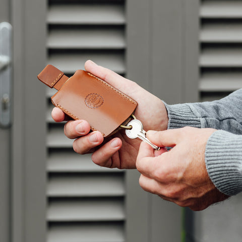 Leather Key Ring Pouch - Nelson