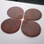 Greys | Leather Coffee Coasters (4pcs) - Brown
