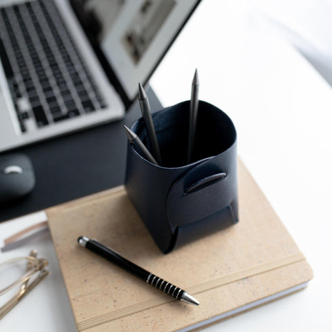 Cromer | Origami Pen Pot in Navy Blue