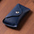 Sutton | Classic Style Leather Glasses Case in Navy Blue