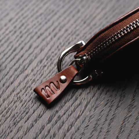 Wigan | Leather Keyring Key Tidy in Cognac Brown