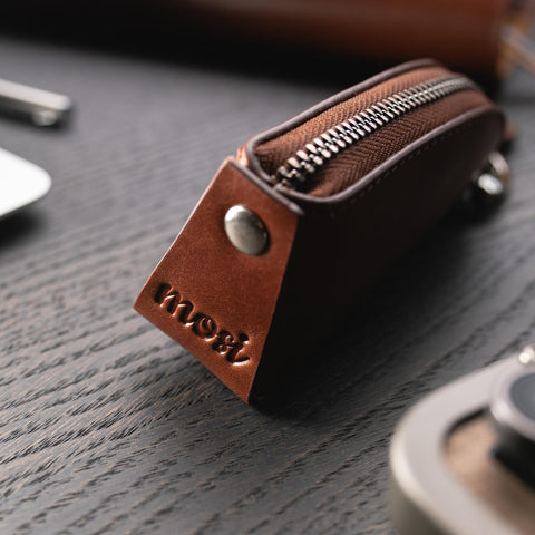 Wigan | Leather Keyring Key Tidy in Cognac Brown