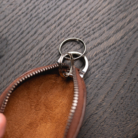 Wigan | Leather Keyring Key Tidy in Cognac Brown